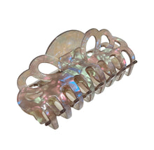 Indlæs billede til gallerivisning Marlene - Hårklemme grå med perlemor 10 cm. Få på lager