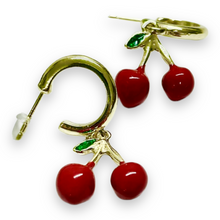 Indlæs billede til gallerivisning Øreringe- Kirsebær