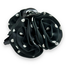 IndlÊs billede til gallerivisning Mona - HÄrklemme sort med hvide prikker