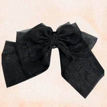 Indlæs billede til gallerivisning Bow - Hårklemme sort sløjfe