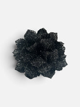 Indlæs billede til gallerivisning Kylie Hårklemmer sort med glimmer 11 cm
