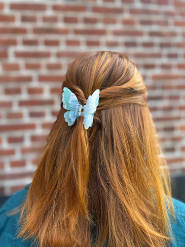 Butterfly - Hårklemme blå Før 120,- Få på lager