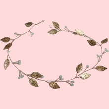 Indlæs billede til gallerivisning Olga-  Rose opsætningsdel -gold blad og lys sten 40 cm.