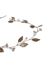 Indlæs billede til gallerivisning Olga-  Rose opsætningsdel -gold blad og lys sten 40 cm.