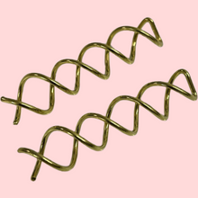 Indlæs billede til gallerivisning Hår spiral - Golden Sæt med 2 stk.