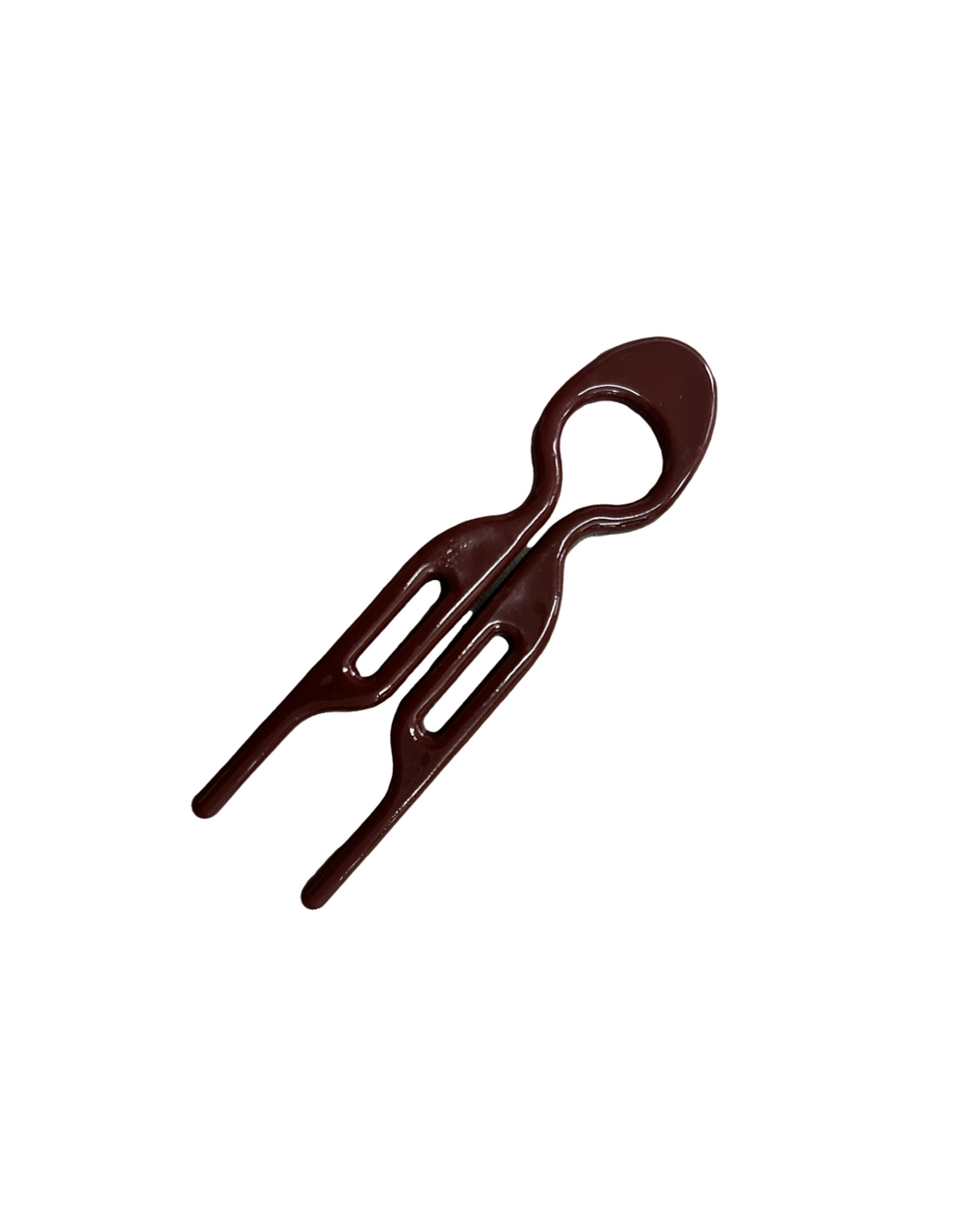 Nanna - Hairpin 9 cm bordeaux