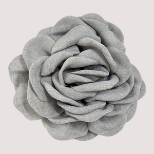 Kylie - Hårklemme grå blomst