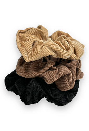 Velour Scrunchie 3 stk. Få på lager