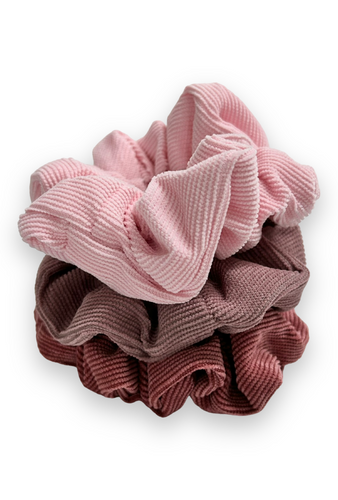 Velour Scrunchie 3 stk. Få på lager