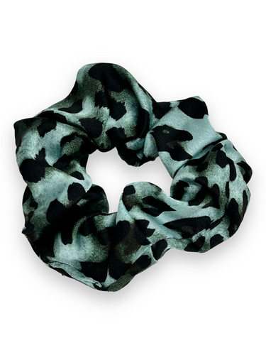 Scrunchie - Grøn leopard