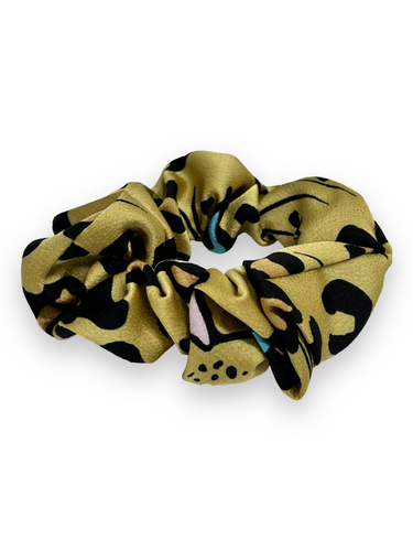 Scrunchie - Gul leopard