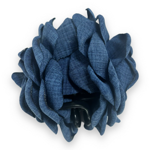 Kylie - Blomster hårklemme blå