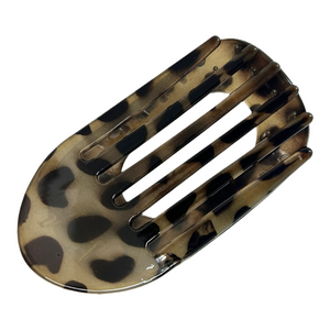 Esther - Hårklemme mørk leopard