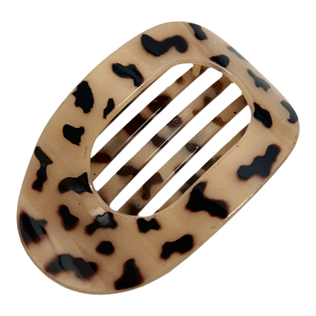 Esther - Hårklemme lys leopard
