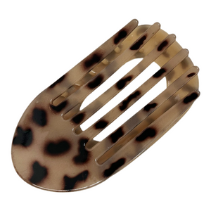 Esther - Hårklemme lys leopard