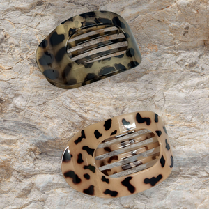 Esther - Hårklemme mørk leopard