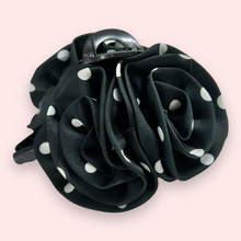 Indlæs billede til gallerivisning Mona - Hårklemme sort med hvide prikker