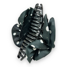 Indlæs billede til gallerivisning Mona - Hårklemme sort med hvide prikker