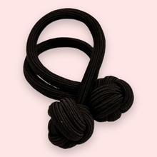 Indlæs billede til gallerivisning Knude hårelastik - Mørk brun
