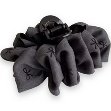 Indlæs billede til gallerivisning Mette - Hårklemme grå med sløjfer