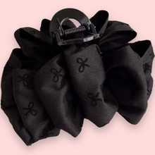 Indlæs billede til gallerivisning Mette - Hårklemme sort med sløjfer