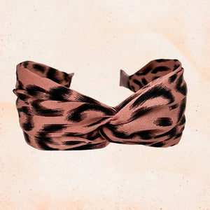 Nemo - Flex hårbøjle Rød leopard Få på lager