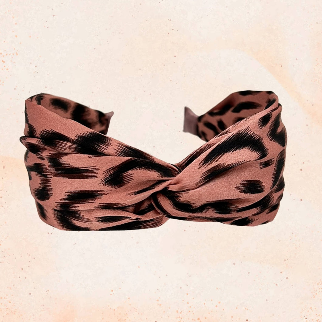 Nemo - Flex hårbøjle Rød leopard Få på lager
