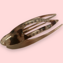 Indlæs billede til gallerivisning Esther- Hårklemme smal lys leopard