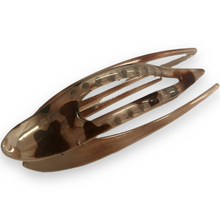 Indlæs billede til gallerivisning Esther- Hårklemme smal lys leopard