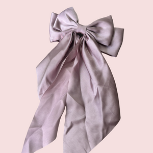 Bernadette - Sløjfe hårspænde rosa