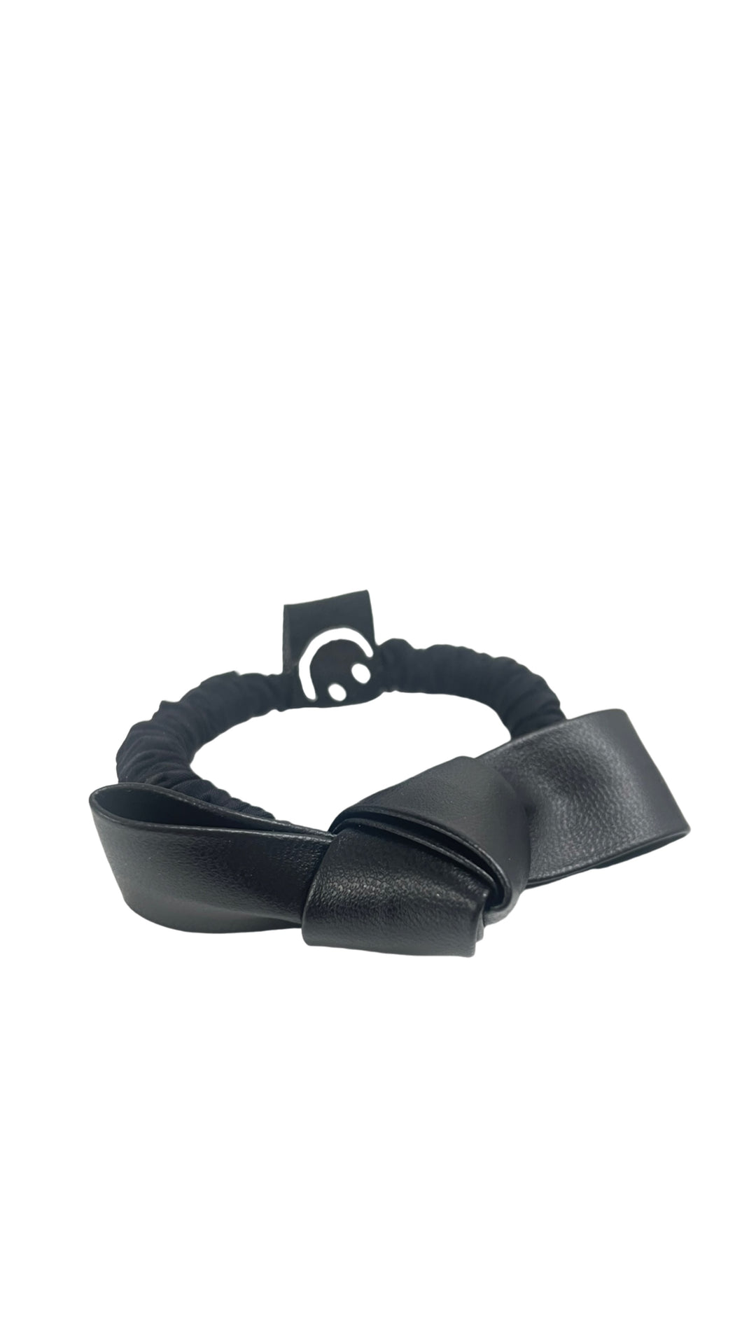 Vigga - Scrunchie med sort sløjfe Få på lager